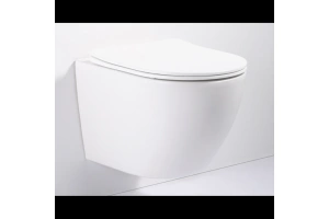 Унитаз подвесной Ceramalux белый, смыв AquaBlade (2197MW) - 2