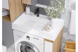 Комплект мебели Aquaton Лондри 20 светлое дерево-белый - 3