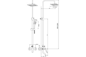 Душевая система Agger Merry хром глянцевый - 3