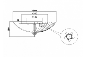 Потолочный светильник Maytoni Bonnet C809CL-05CH - 3