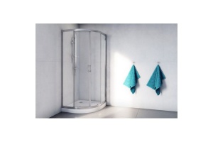 Душевой уголок Excellent Серия 201 90х90 хром стекло прозрачное - 2