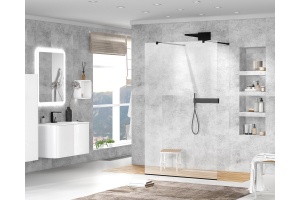 Душевая перегородка Cezares Liberta-L-2-110-C-NERO - 2