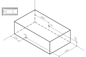 Акриловая ванна AM.PM X-Joy 170х70 + Сертификат AM.PM на 30 дней подписки на медиасервис - 2