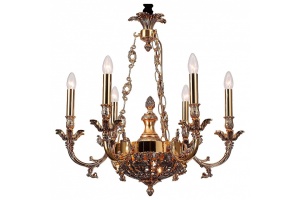 Подвесная люстра Lucia Tucci Firrnze FIRENZE 1781.6.2 antique gold