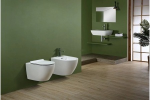 Биде подвесное Ceramalux белый (2197-1) - 2