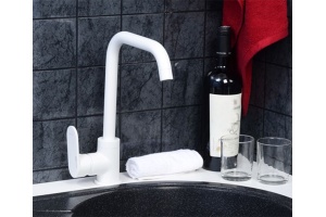 Смеситель Wasserkraft Mindel 8507 для кухонной мойки, белый матовый - 2