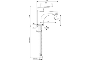 Смеситель для раковины Vidima Balance хром (BA264AA) - 2