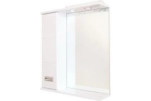 Зеркало-шкаф Onika Балтика 67 L с подсветкой, белый (206701)