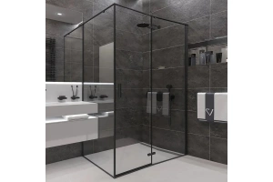 Душевой уголок Veconi Rovigo RV-073B 120x90 профиль черный (RV073B-12090-01-C4)