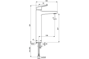 Смеситель для раковины Ideal Standard Ceraplan хром (BD236AA) - 3