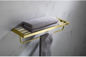 Полка для полотенец Timo Selene золото матовое - 2