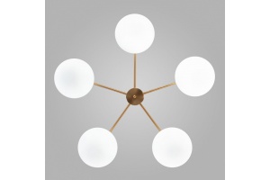 Люстра на штанге Eurosvet Like 30190/5 латунь - 3