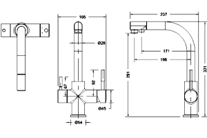 Смеситель Bravat Palace F729261CP-RUS для кухонной мойки - 2
