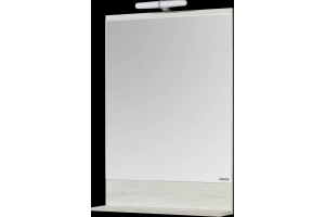 Зеркало Aquaton Бекка 60 с подсветкой светлое дерево