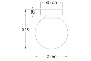 Накладной светильник Maytoni Basic form MOD321WL-01G2 - 3