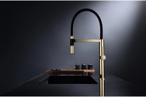 Смеситель для кухни Paulmark Leader золото - 2