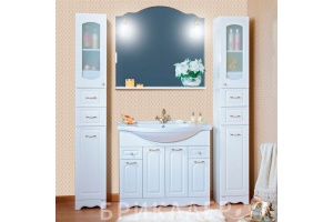 Тумба с раковиной Бриклаер Анна 100 белая - 3