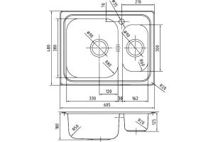 Мойка кухонная Iddis Strit STR60SXi77 - 2