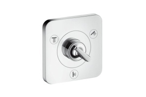 AX Citterio E Встраиваемый запорный/переключающий вентиль Trio/Quattro , ¾ (внешняя часть), цвет: хром