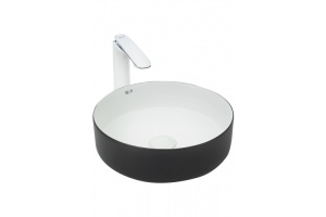 Раковина накладная Weltwasser WW Elbach M3134 BW 35.5 черный - белый (10000004522)