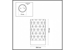 Потолочный светильник Odeon Light Hightech Ad astrum 4287/1C - 3