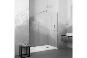 Душевая перегородка RGW Walk In WA-002 80х195 профиль хром стекло прозрачное - 2