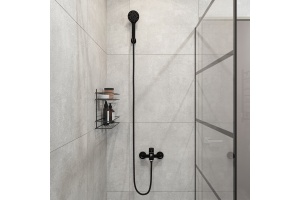 Душевая перегородка STWORKI Кронборг LOFT-GW-80х220 80 см, профиль черный матовый - 3