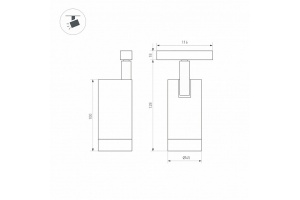 Трековый светодиодный светильник для магнитного шинопровода Arlight Mag-Orient-Spot-R45-12W Warm3000 035874 - 2