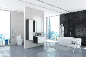 Мебель для ванной Roca Ronda 70 белый глянец, антрацит - 2