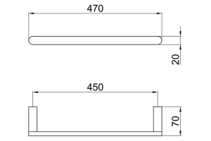 Полотенцедержатель Webert Living (LV500501015) - 2