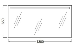EB1419-NF PARALLEL Зеркало 130 см со светодиодной подстветкой, антизапотевание - 2