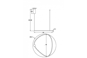 Подвесной светильник Maytoni Glint MOD072PL-L36BSK - 3
