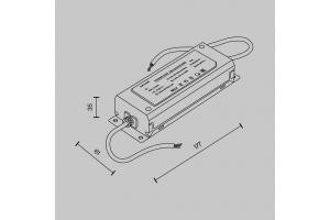 Блок питания с проводом Maytoni Power Supply Parity TRA130DR-200W - 2