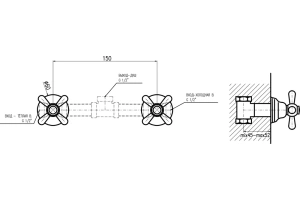 Смеситель для душа Rav Slezak Morava retro золото - 2