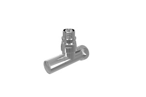 Комплект 2шт.: вентиль круглый г/ш 3/4х1/2, эксцентрик 3/4х1/2, отражатель 3/4, цвет хром - 2