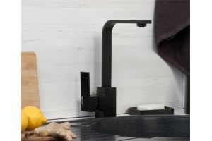 Смеситель Wasserkraft Abens 2007 для кухонной мойки, черный матовый - 2