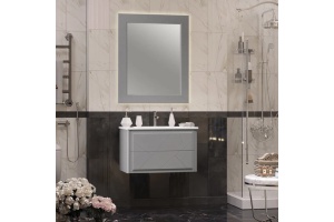 Зеркало с подсветкой Opadiris Луиджи 80 серый матовый - 3