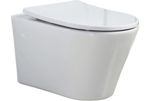 Унитаз подвесной BelBagno Flay-r BB506CH с сиденьем микролифт BB2031SC