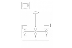 Люстра на штанге Freya Raise FR5369CL-08BS - 2