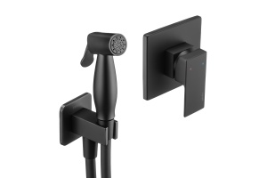 Swedbe Platta Гигиенический душ со встроенным смесителем с монтажным боксом, цвет: черный 5549B - 2