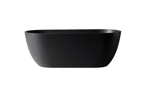 Ванна из искусственного камня Abber Frankfurt 170х75 черная без гидромассажа