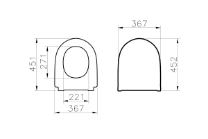 Сидение для унитаза VitrA Nest микролифт - 2