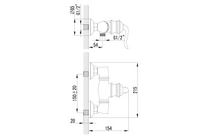 Смеситель для душа Lemark Brava золото (LM4703G) - 2