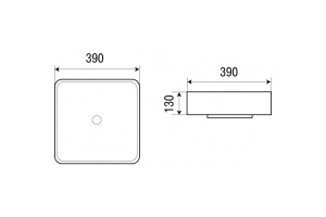 Раковина накладная Weltwasser WW ELBACH 2196 30.9 белый (10000003840) - 2