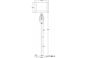 Торшер Moderli Dark V2581-1F - 2