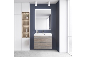 Комплект мебели BelBagno Vittoria 80 серый - коричневый