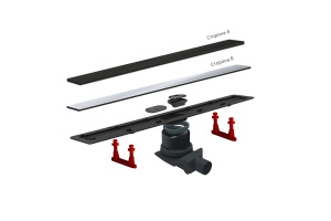 Душевой лоток Pestan Confluo Frameless Line 650 black glass - 3