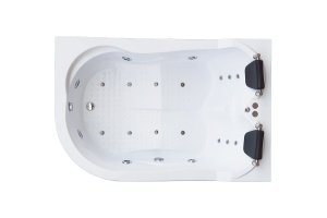 Ванна акриловая Royal Bath Norway De Luxe 180х120 R с гидромассажем белый