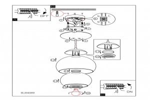 Подвесной светильник Eglo ПРОМО Rocamar 94592 - 2