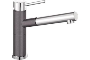 Смеситель для кухонной мойки Blanco Alta серый, хром (518809)